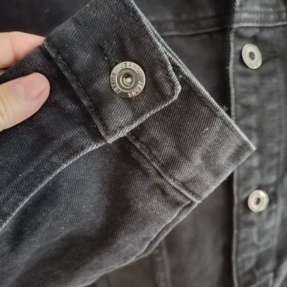 M💀 Embroidery Denim Jacket Biker Rock Skull ➡️Hoodie is not included - Picture 6 of 6